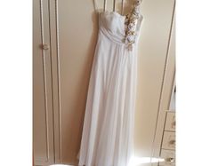 white chiffon dress