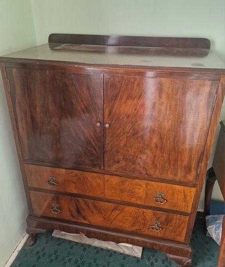 Large Vintage Wooden Cabinet Chest of Drawers