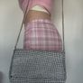 Silver topshop sequin diamond shoulder bag Image 10