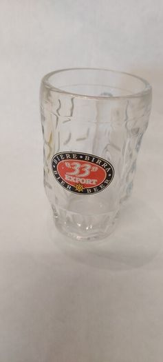 biere birra, 1/2 pint tankard glass, collectors item, buyer collects or pays postage thank you, lovely advertising display item for any man cave pub restaurant etc .