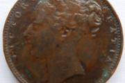 1850 Great Britain United Kingdom QUEEN VICTORIA Farthing