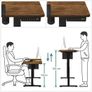 Electric Desk 140 x 60 cm Height-adjustable desk, electric, infinitely adjustable, spliced top, 4 height stored, cloth bag, Image 2