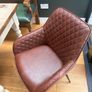 Next leather dining chairs Image 4