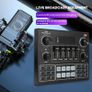 New Pro Sound Card, Multifunctional Live Sound Card, V Bluetooth Sound Card Stereo Audio Mixer for Computer Game Mobile Phone Live Broadcast, for Computer Game, Mobile Phone ,Live Broadcast Image 2