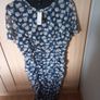 Ladies Navy Floral Dress Image 4