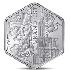 France 10 Euro Silver (.500) Brilliant Uncirculated Coin 2026 - Grand Est - Collection of regions