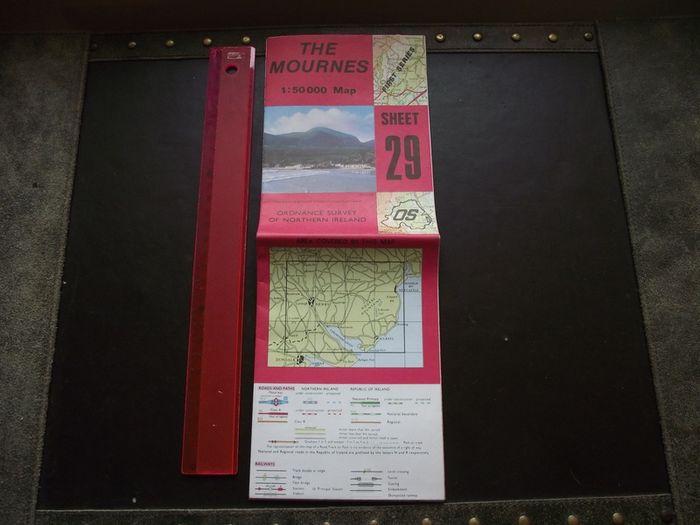 1987 'The Mournes' Ordnance Survey Folding Map from Discoverer Series
