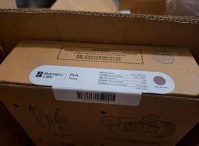 Bambu lab dark brown PLA Mate refill