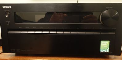 Onkyo TX-NR3009 With Onkyo speakers and speakers stands