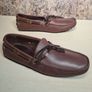mens MASSIMO DUTTI brown moccasin leather loafer driving shoes Size UK 10 EU 44 Image 3