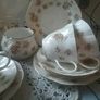Queens "Apple Blossom" China Teaset Eighteen Piece Image 5