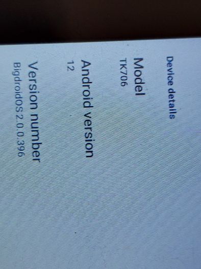 32GB 7 inch smart Tablet, Model TK706, Running Android 12, 32GB Storage, Excellent condition