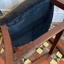 Vintage needlepoint upholstered side chair. Image 7