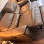 Electric Recliner sofa, Grey leather with USB ports Image 4