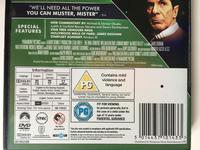 Star Trek: Legends Of The Final Frontier Collection [10xMovie DVD Boxset]