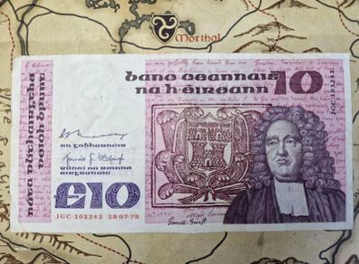 10 Pound B Series 18/07/78 Irish Note