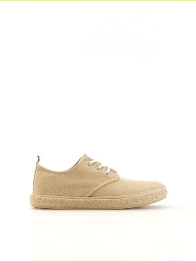 Barely worn linen look trainers size EU 35 boy girl