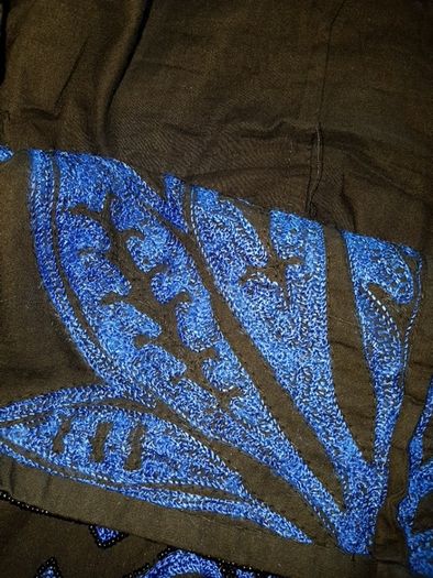French Connection size uk8-10 black and blue beaded dress