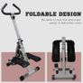 Stepper w/ Handle Hand Grip Workout Fitness Machine For Fitness Aerobic Exercise Home Gym Grey Image 4