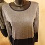 Women's Navy Lurex Colour block Jumper NWT SIZE 14 Image 2
