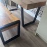 wooden table and bench Image 2