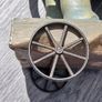 Beautiful Elephant on Metal Wheels Image 8
