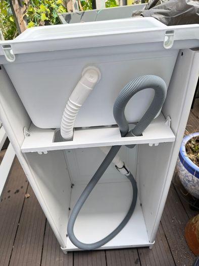 Resin Basin for Outdoor and Indoor Use 40 x 40 x 86.5 cm