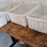 Arpan Wicker Storage Baskets with Cloth Lining Image 3