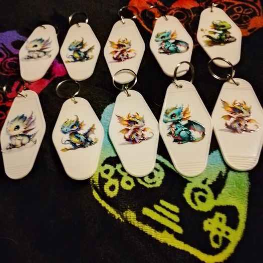 Acrylic keyrings