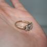 Stunning Radiant Round  Ring 9c Solid Real Gold 375 -  2,9g Image 8