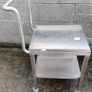 Stainless Steel 2 Tier Table On Caster Wheels With Handle Image 2