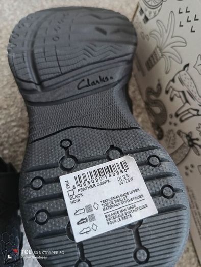 New.Clarks boy's school shoes. UK 12G/EUR 30