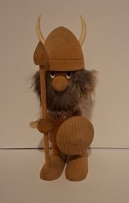 Rare Wooden Viking Warrior (Made in Denmark)
