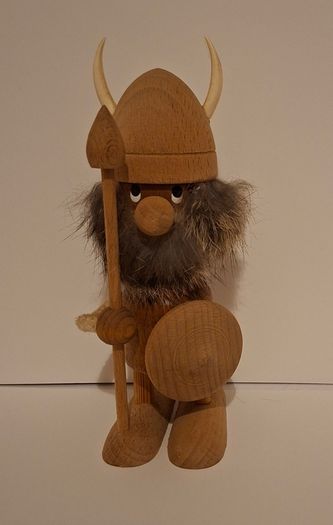 Rare Wooden Viking Warrior (Made in Denmark)