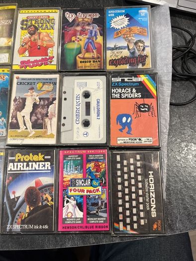 Huge ZX Spectrum Retro Game Lot (25+ Tapes) - Inc. Jetpac & Rare Clamshells