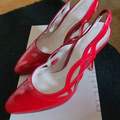 Martinez Valero Red Patent Leather Ladies Shoes Size 5 UK 38 EU