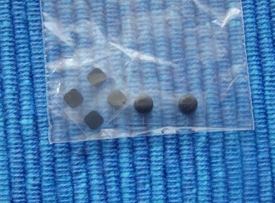 Rubber Squares & Circle Screw Hole Cover For New 3DS XL 3DS LL 2015