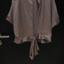 CBR ladies lilac/mauve/mink colured satin style top size medium Image 2