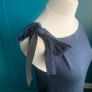 COS navy midi dress. Size XS Image 3