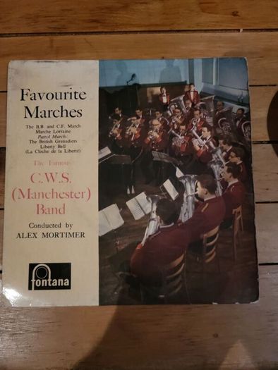 Favourite Marches 45 RPM Extended Play Fontana TFE 17295 CWS Manchester Band 1958