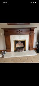 Mahogany Fireplace
