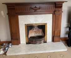 Mahogany Fireplace
