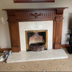 Mahogany Fireplace