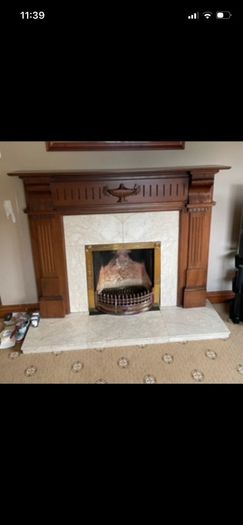 Mahogany Fireplace