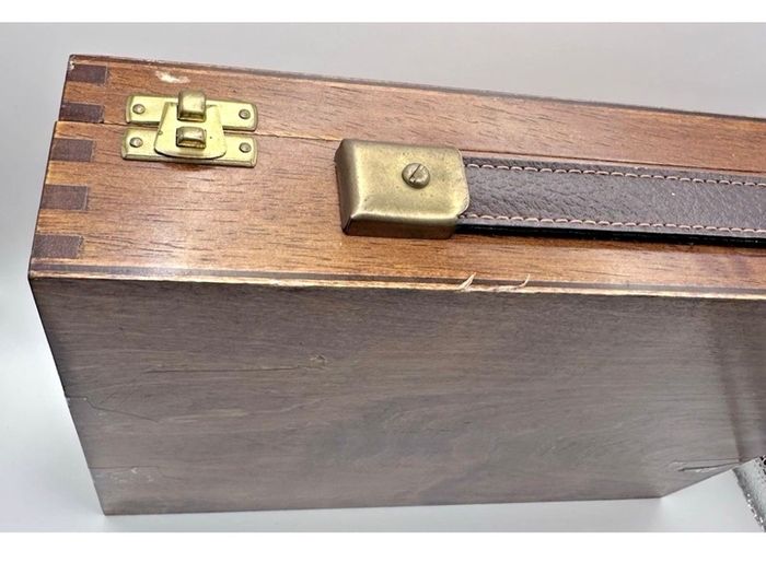 RARE Antique George Rowney No 9 Oil Colour Wooden Box Set - 1950s/60s Artist Case Prop