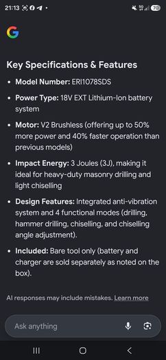 Erbauer power tools set