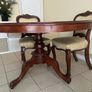 Victorian mahogany pedestal round dining set Image 2