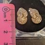 Silver gold plated earrings Image 2