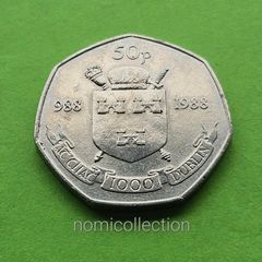Ireland 1988 year Commemorative 50 Pence.