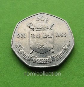 Ireland 1988 year Commemorative 50 Pence.